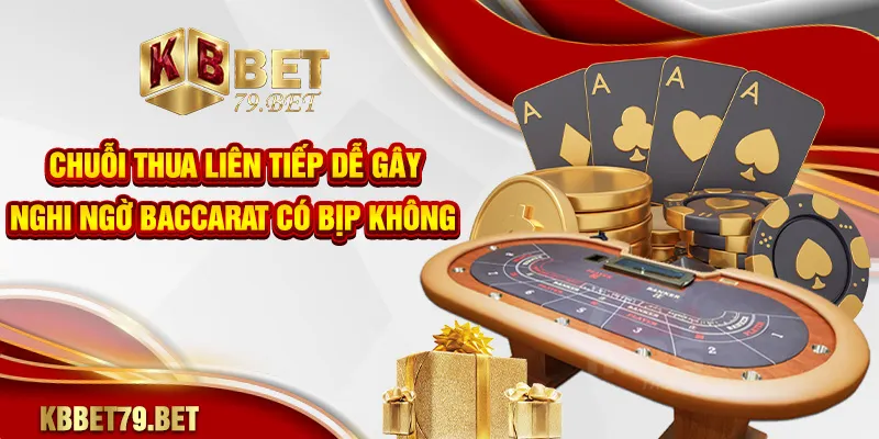 Chuỗi thua liên tiếp dễ gây nghi ngờ baccarat có bịp không