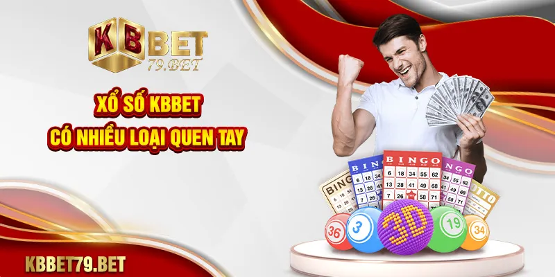 Xổ số KBBET có nhiều loại quen tay
